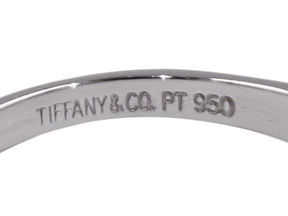 ティファニー ソリティア リング ダイヤモンド 0.22ct Pt950 プラチナ 刻印01