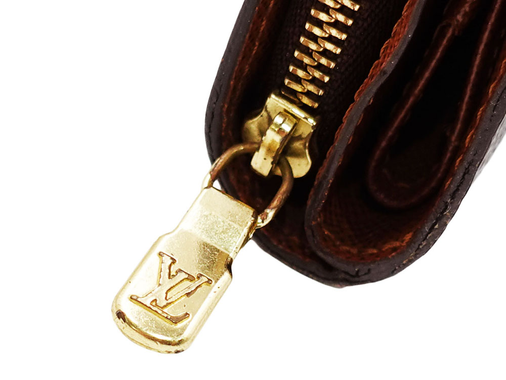 ルイヴィトン モノグラム コンパクト・ジップ 財布 M61667 CA0017 外側ダメージ02